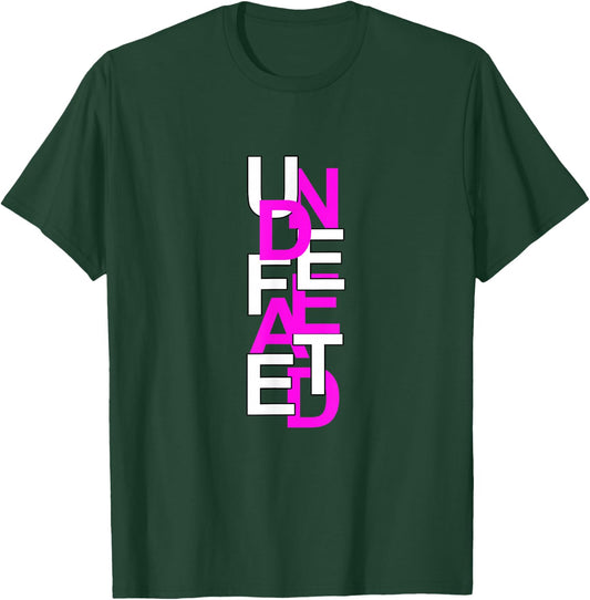 Pink Color Undefeated Pink Graphic T-Shirt - T-Shirt | Forest