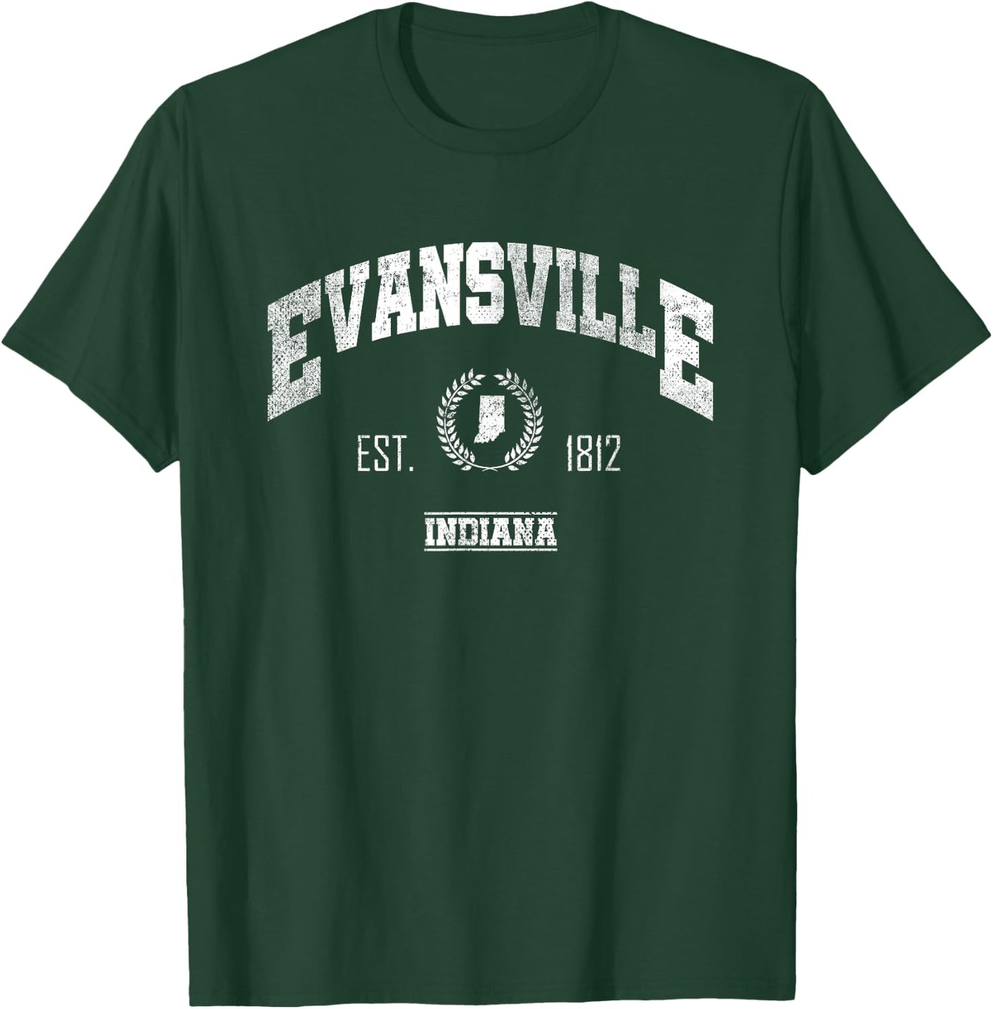 Evansville IN | Indiana | Vintage Throwback T-Shirt - T-Shirt | Forest