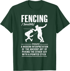 Dictionary Fencing definition Funny Fencer Men Women T-Shirt - T-Shirt | Forest