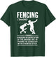 Dictionary Fencing definition Funny Fencer Men Women T-Shirt - T-Shirt | Forest