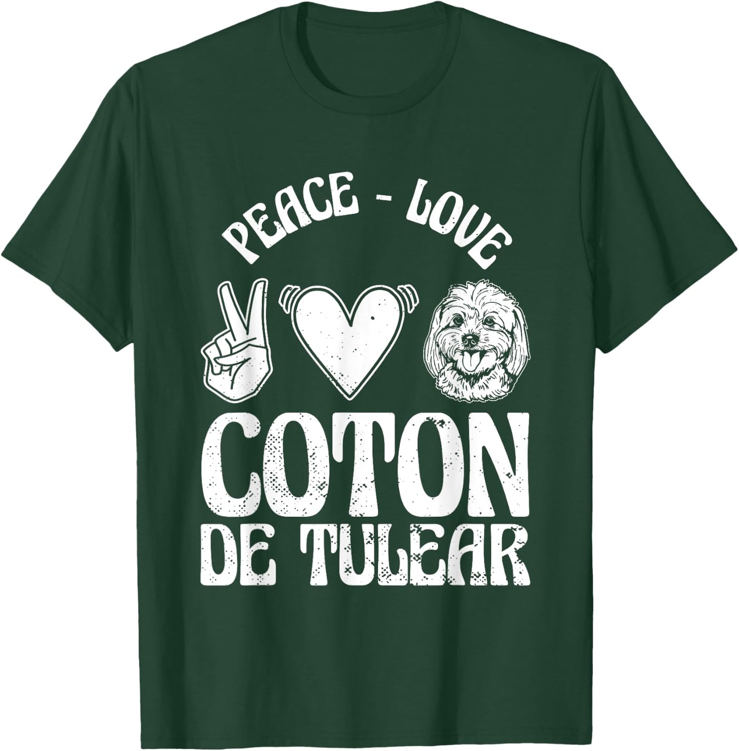 Coton De Tulear Lover Funny Dog Owner Pet Coton De Tulear Men Women Kids T-Shirt - T-Shirt | Forest