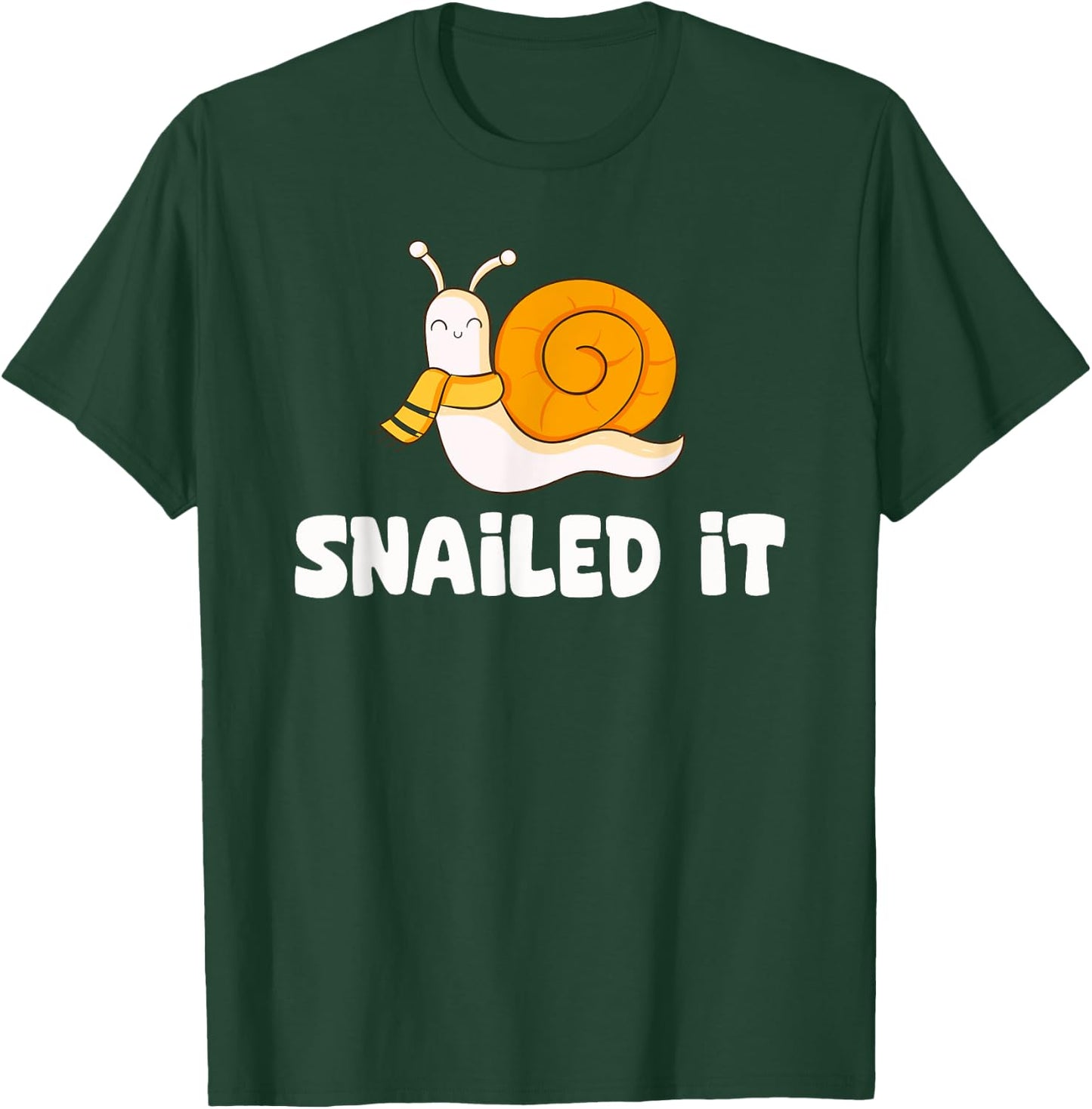Snailed It Funny Snail T-Shirt - T-Shirt | Forest