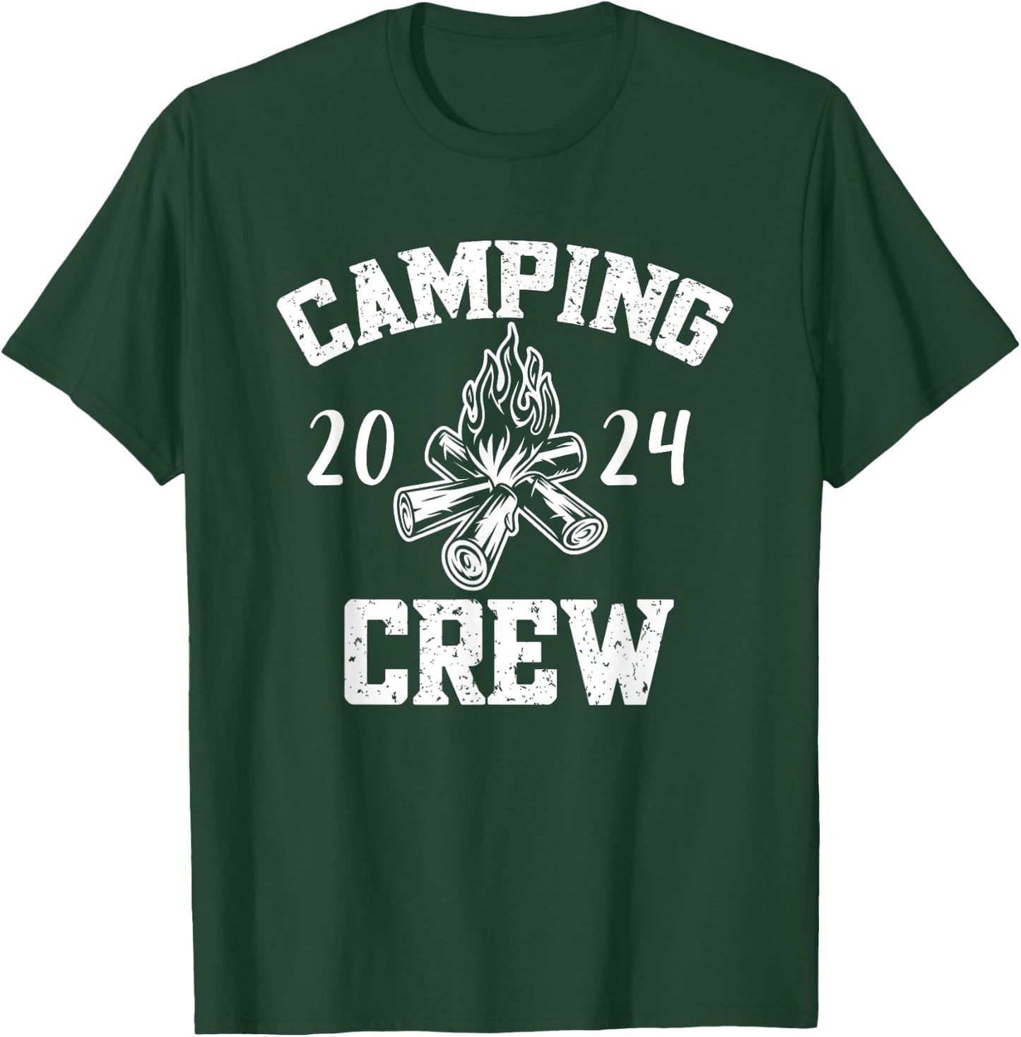 Camper Road Trip Family Matching Group Camping Crew 2024 T-Shirt - T-Shirt | Forest