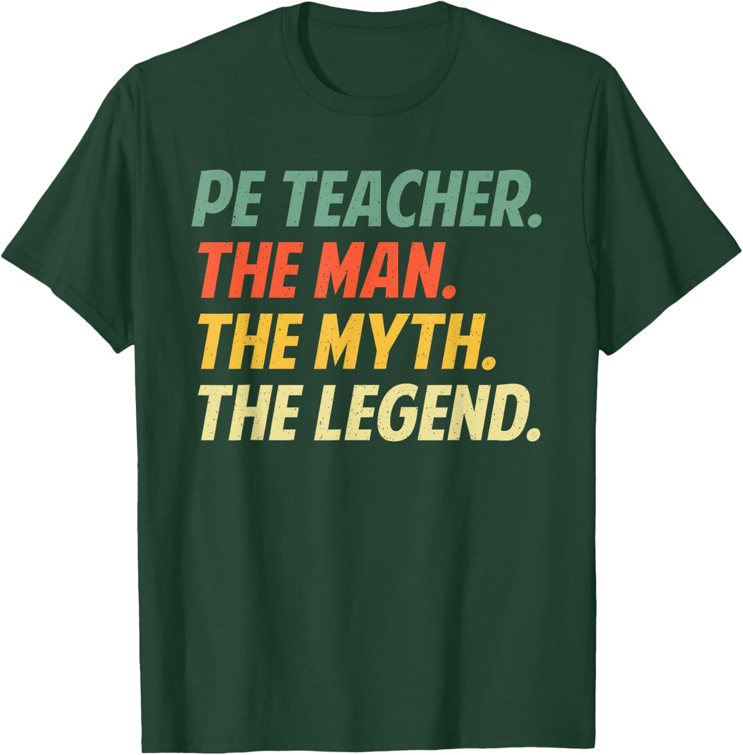 Cool PE Teacher Art Boys Physical Education Teacher T-Shirt - T-Shirt | Forest