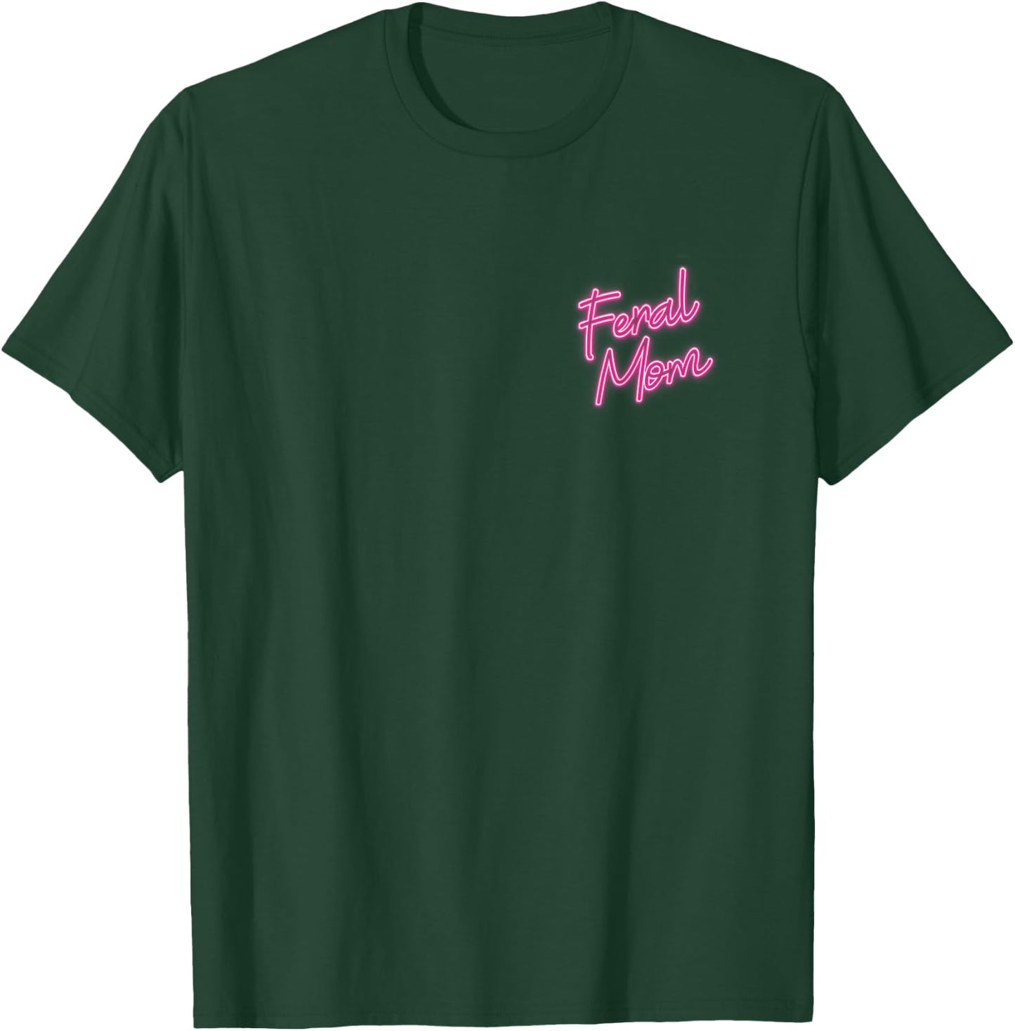 Feral Mom I Run A Tight Shipwreck Women Raccoon (Backprint) T-Shirt - T-Shirt | Forest