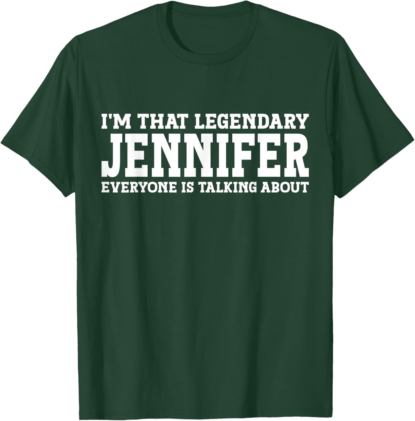 Jennifer Personal Name First Name Funny Jennifer T-Shirt - T-Shirt | Forest