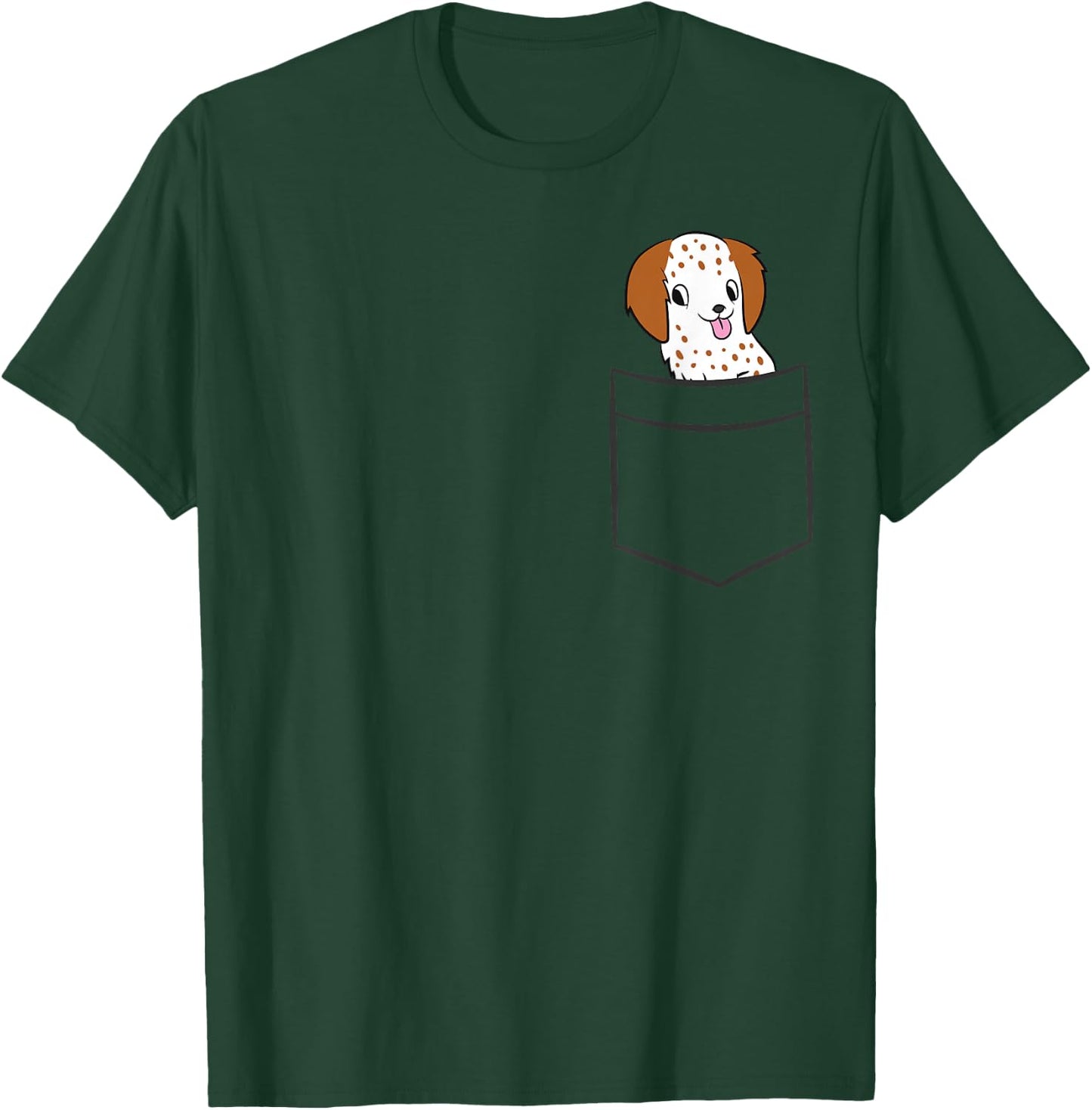 English Setter Dog In Pocket Funny English Setter T-Shirt - T-Shirt | Forest