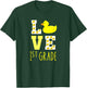 Love 1st Grade Back To School Yellow Duck 1st Grade Teacher T-Shirt - T-Shirt | Forest
