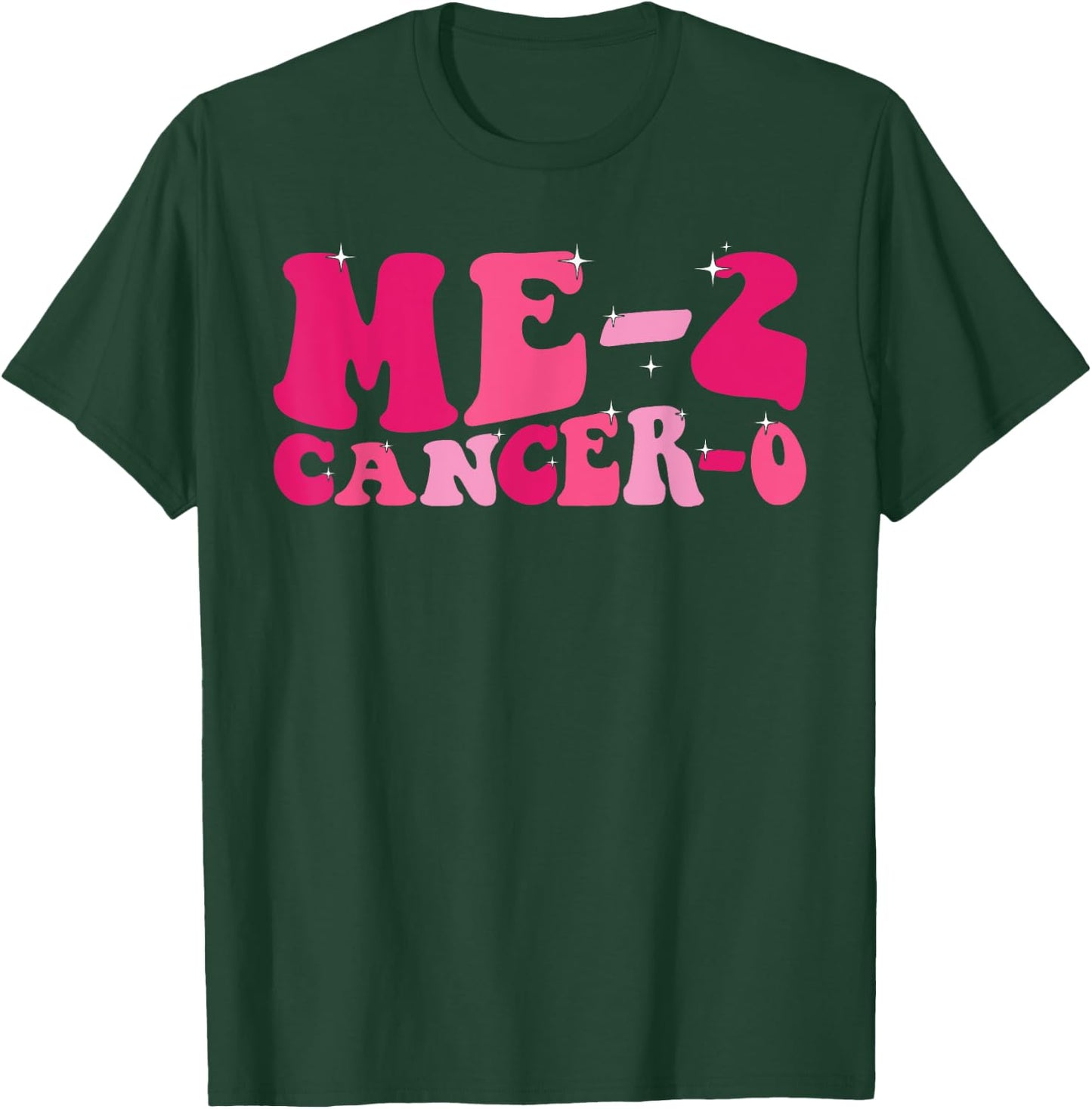 Me 2 Cancer 0 I Beat Cancer Twice Groovy Retro Survivor Cute T-Shirt - T-Shirt | Forest