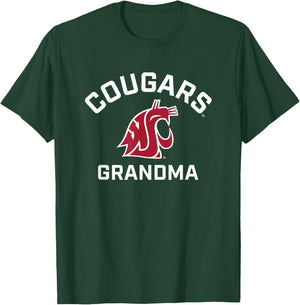 Washington State University Cougars Arched Grandma T-Shirt - T-Shirt | Forest
