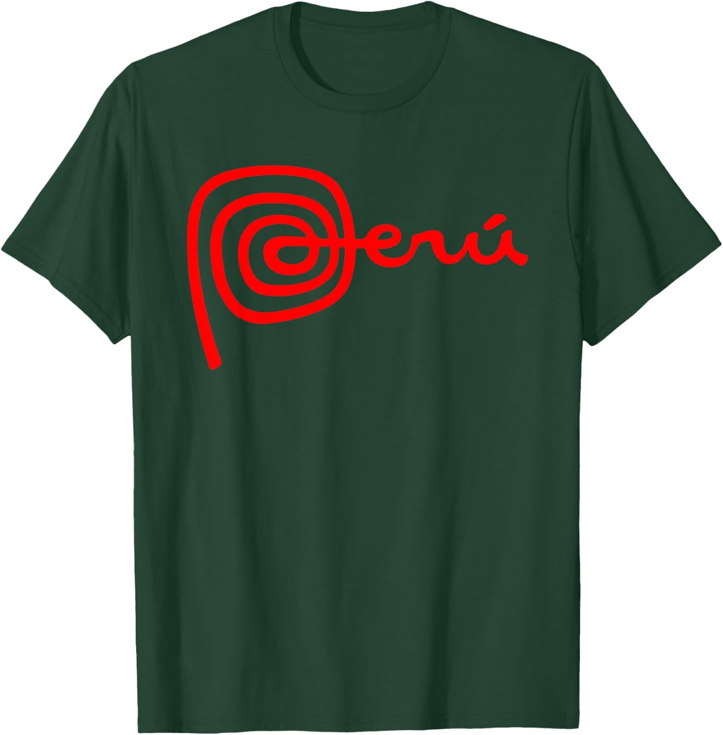Peru Design Logo Peru Nasca Lines Men Women Kids T-Shirt - T-Shirt | Forest