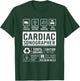 Vintage Cardiac Sonography Echo Tech Cardiac Sonographer T-Shirt - T-Shirt | Forest
