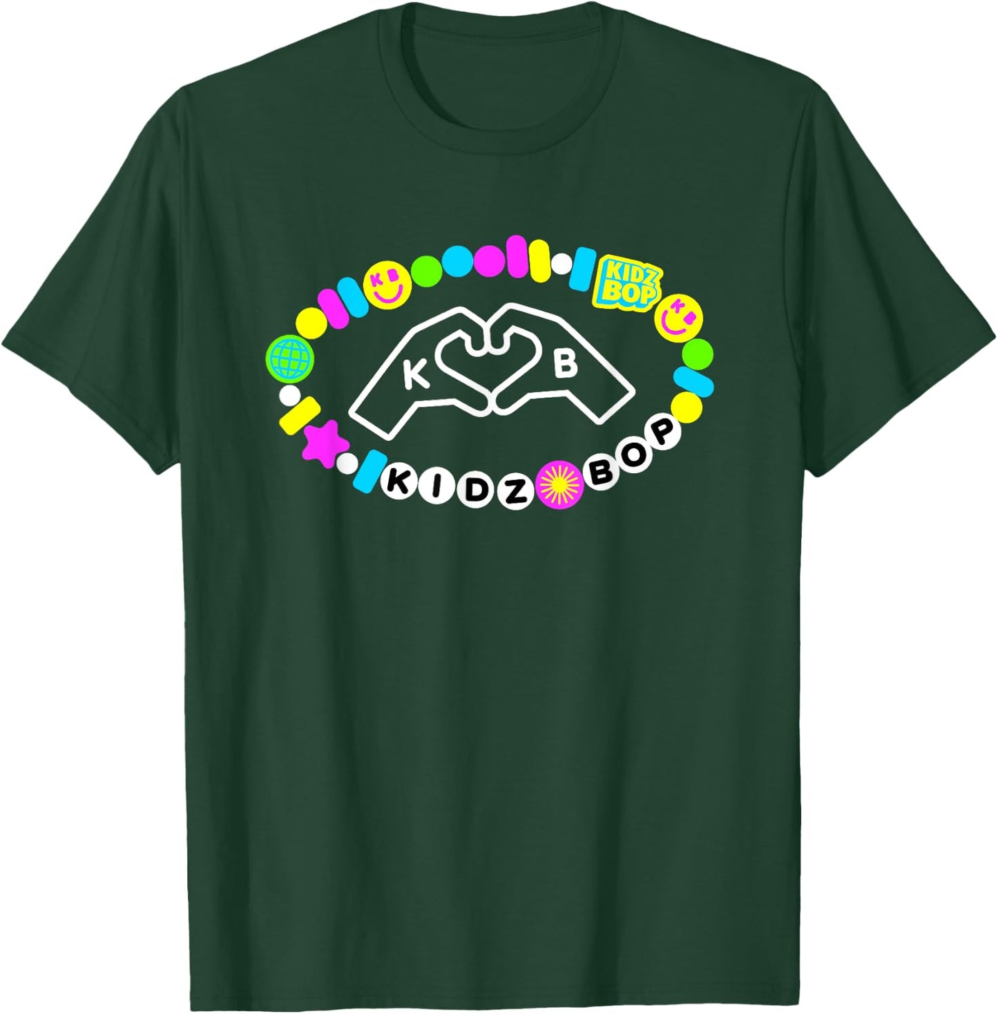 KIDZ BOP Merch – Friendship Bracelet T-Shirt - T-Shirt | Forest