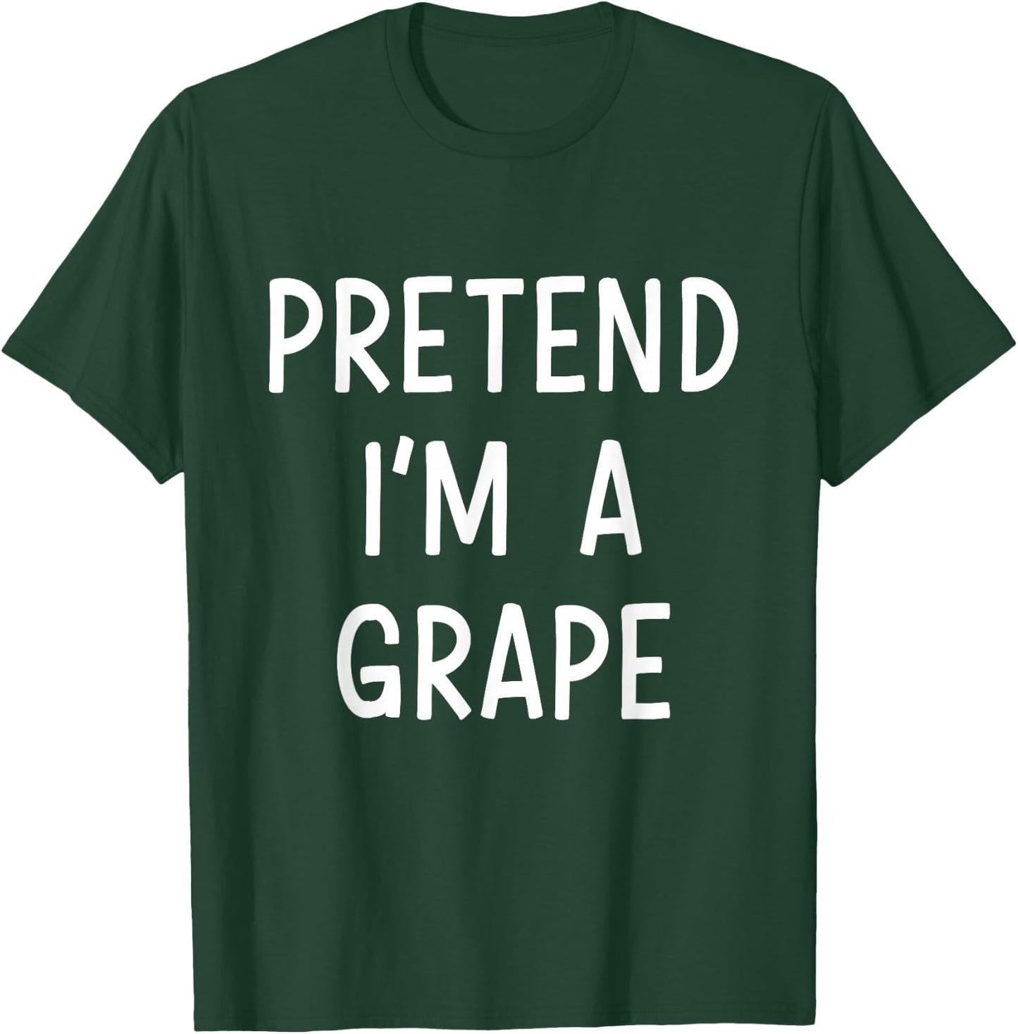 Pretend Im a grape easy lazy costume for halloween party T-Shirt - T-Shirt | Forest