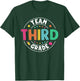 Team Third Grade Teacher Kids Back To School 3rd Grade Squad T-Shirt - T-Shirt | Forest