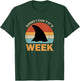 Vintage Sorry I Can't It's Week Funny Shark T-Shirt - T-Shirt | Forest