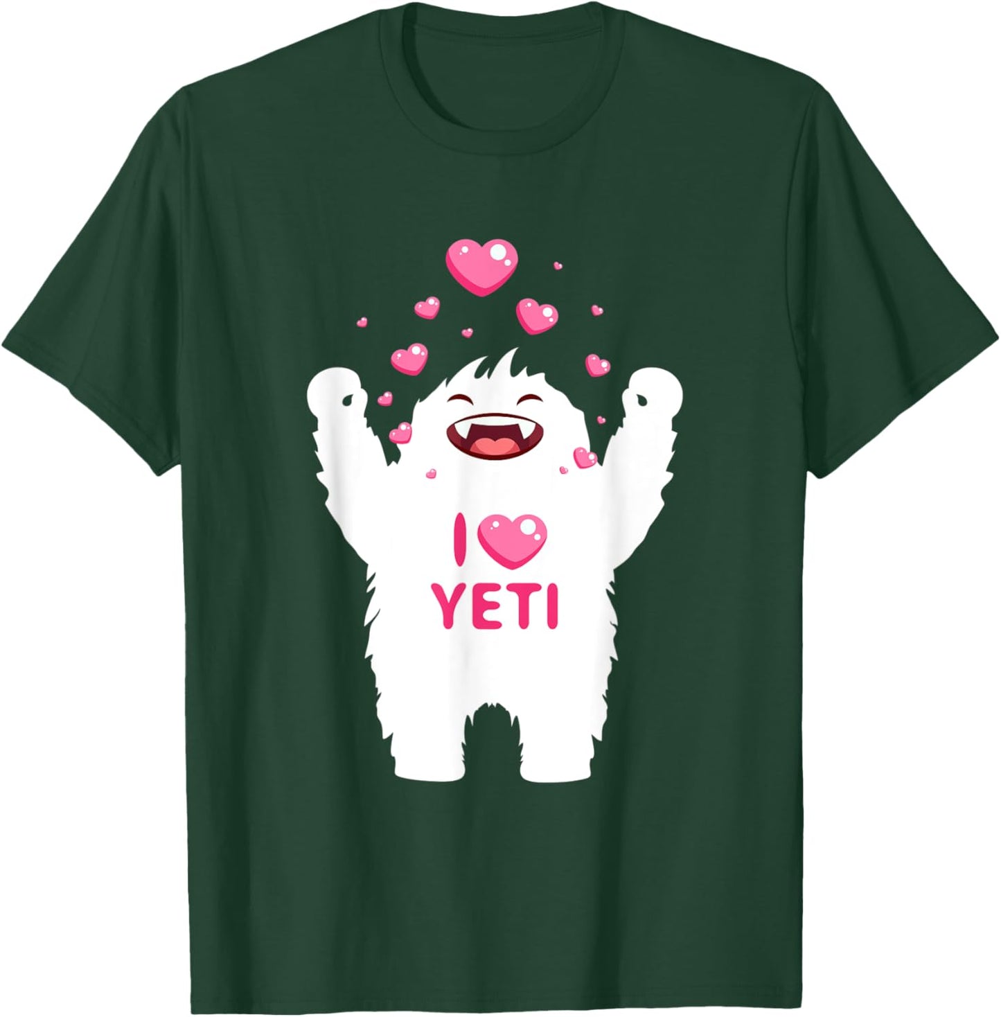 I Heart Yeti Shirt - ALL COLORS Kids Love T-Shirt - T-Shirt | Forest