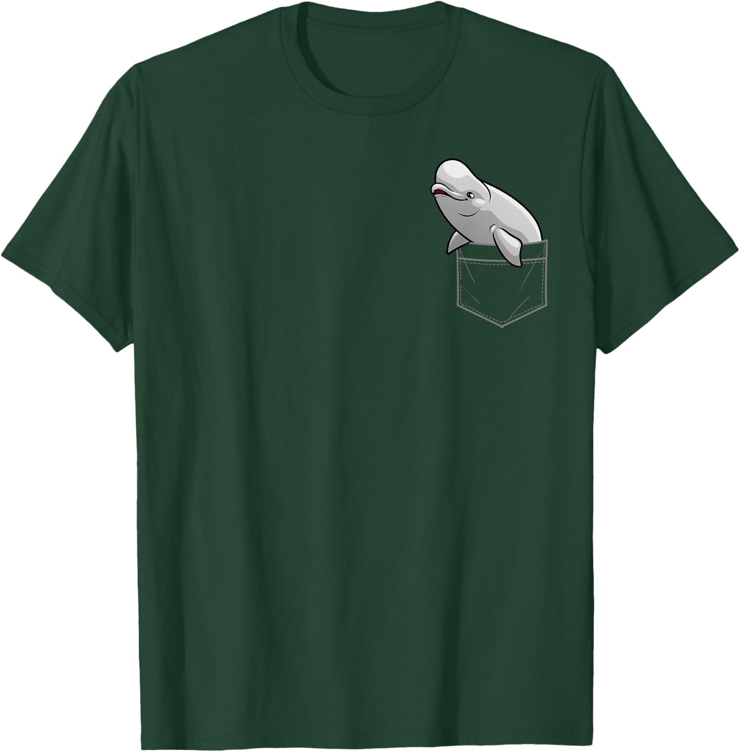 Cute Beluga Whale Art Women Kids Beluga Whale Lover T-Shirt - T-Shirt | Forest