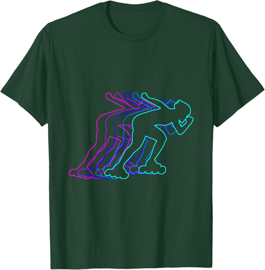 Roller Skating Roller Skater Gift Clothes For Boys Youth Men T-Shirt - T-Shirt | Forest