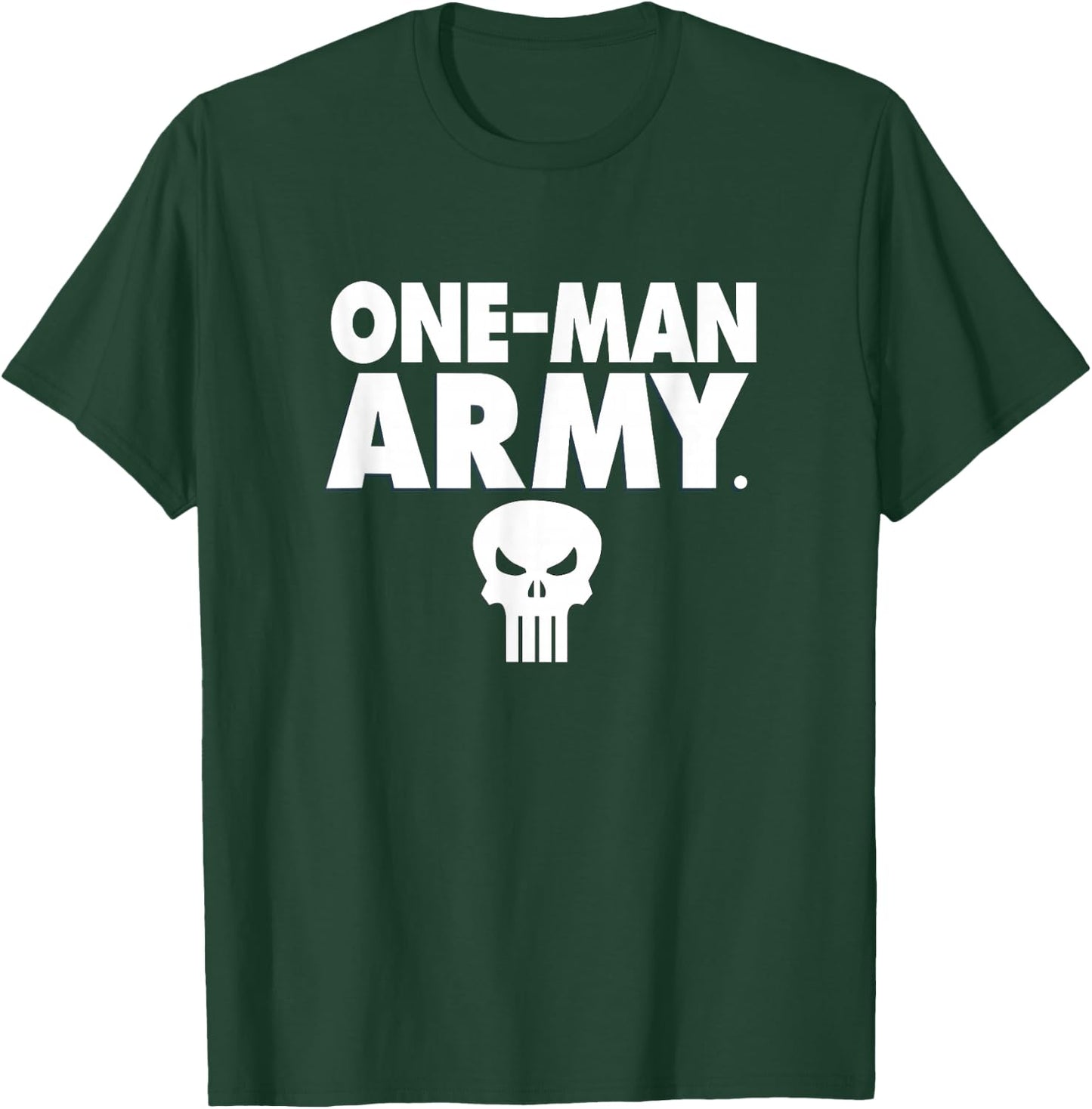 Marvel Punisher One-Man Army Classic Skull Logo T-Shirt - T-Shirt | Forest