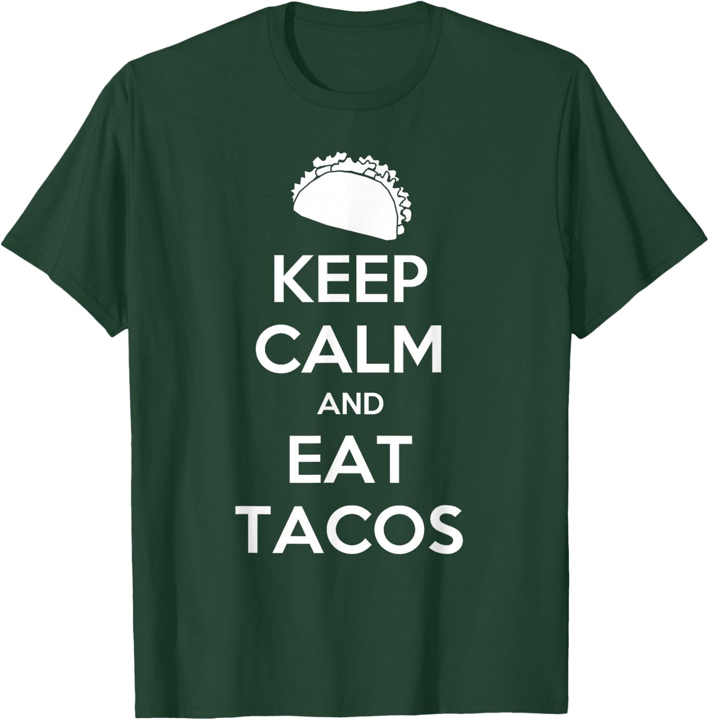 Keep Calm And Eat Tacos Christmas T-Shirt - T-Shirt | Forest