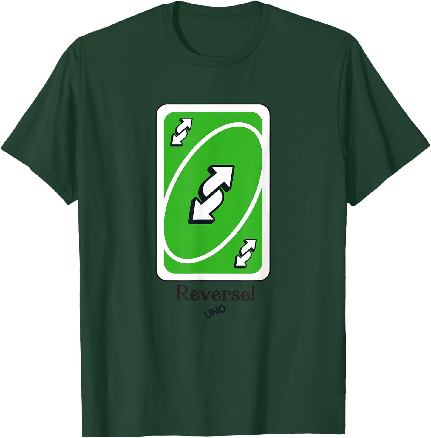 UNO - Green Reverse Card T-Shirt - T-Shirt | Forest
