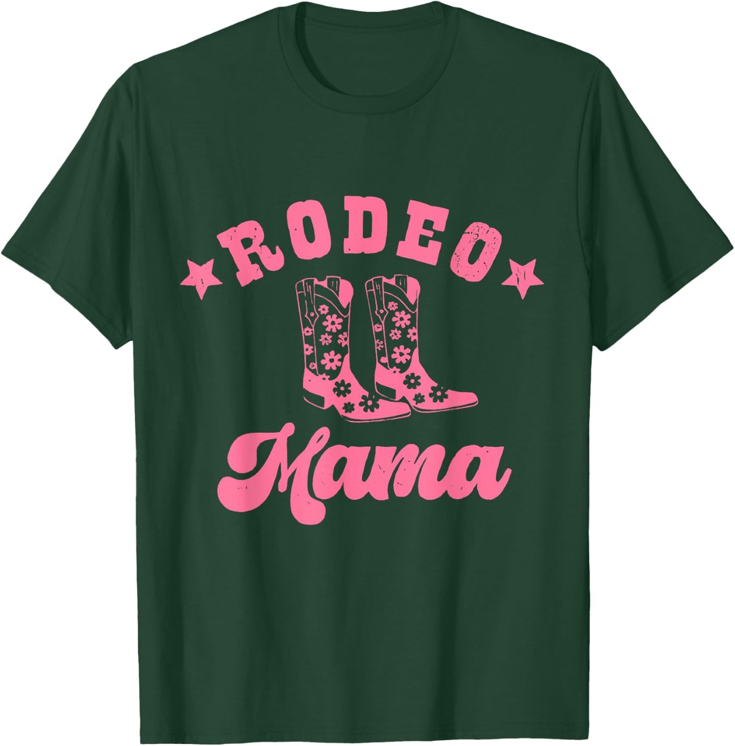Rodeo Mama Western Mom Mommy First Birthday Mother Day T-Shirt - T-Shirt | Forest