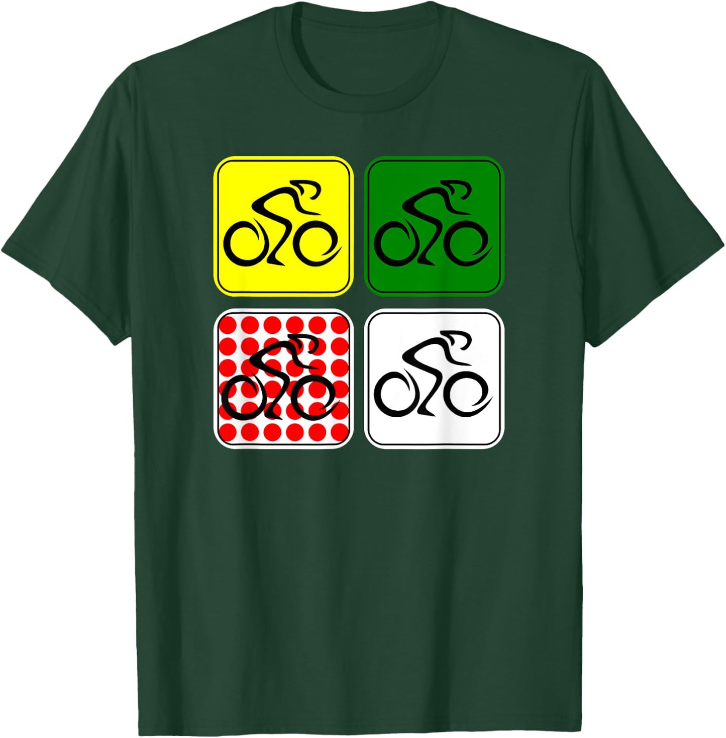 Racing Road Bike Jersey Bicycle Cycling Race Biking T-Shirt - T-Shirt | Forest