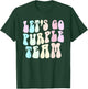 Retro LET'S GO PURPLE TEAM Summer Camp War Game Color Wavy Women Kids T-Shirt - T-Shirt | Forest