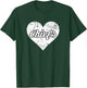 Chiefs Over Distressed Heart Huron T-Shirt - T-Shirt | Forest