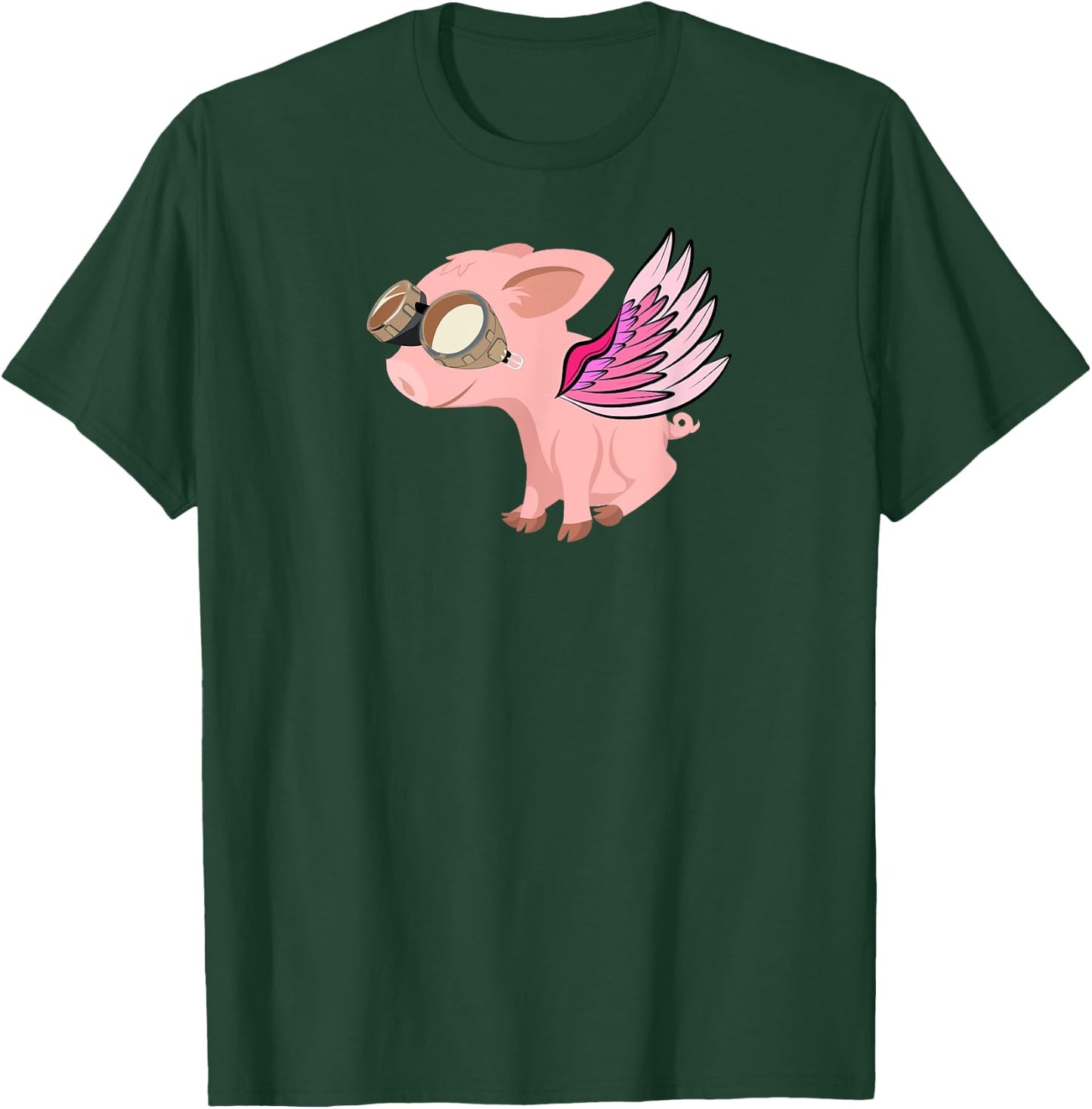When Pigs Fly, Flying Pig T-Shirt - T-Shirt | Forest