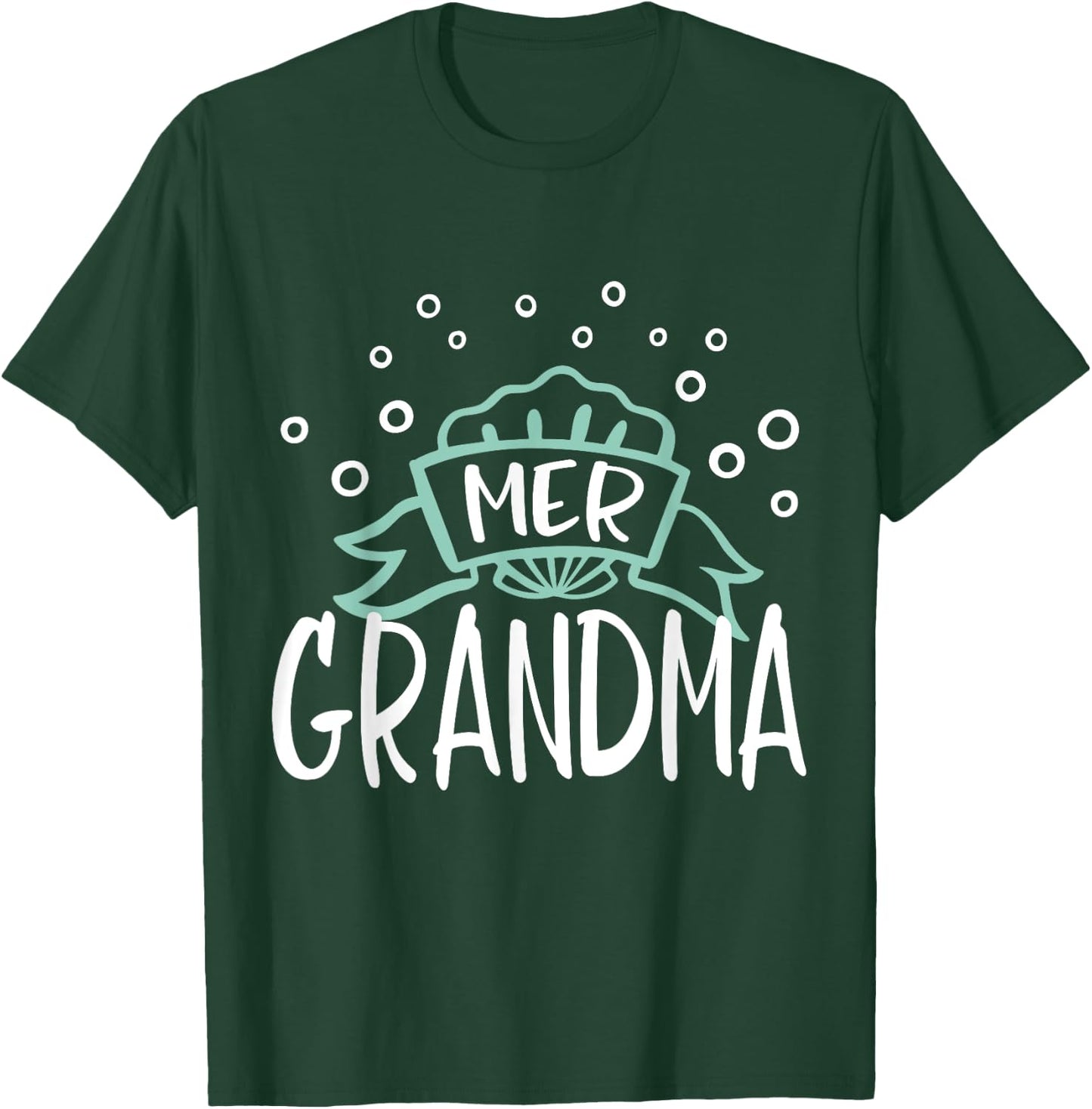 Mer Grandma Mermaid Matching Family T-Shirt - T-Shirt | Forest