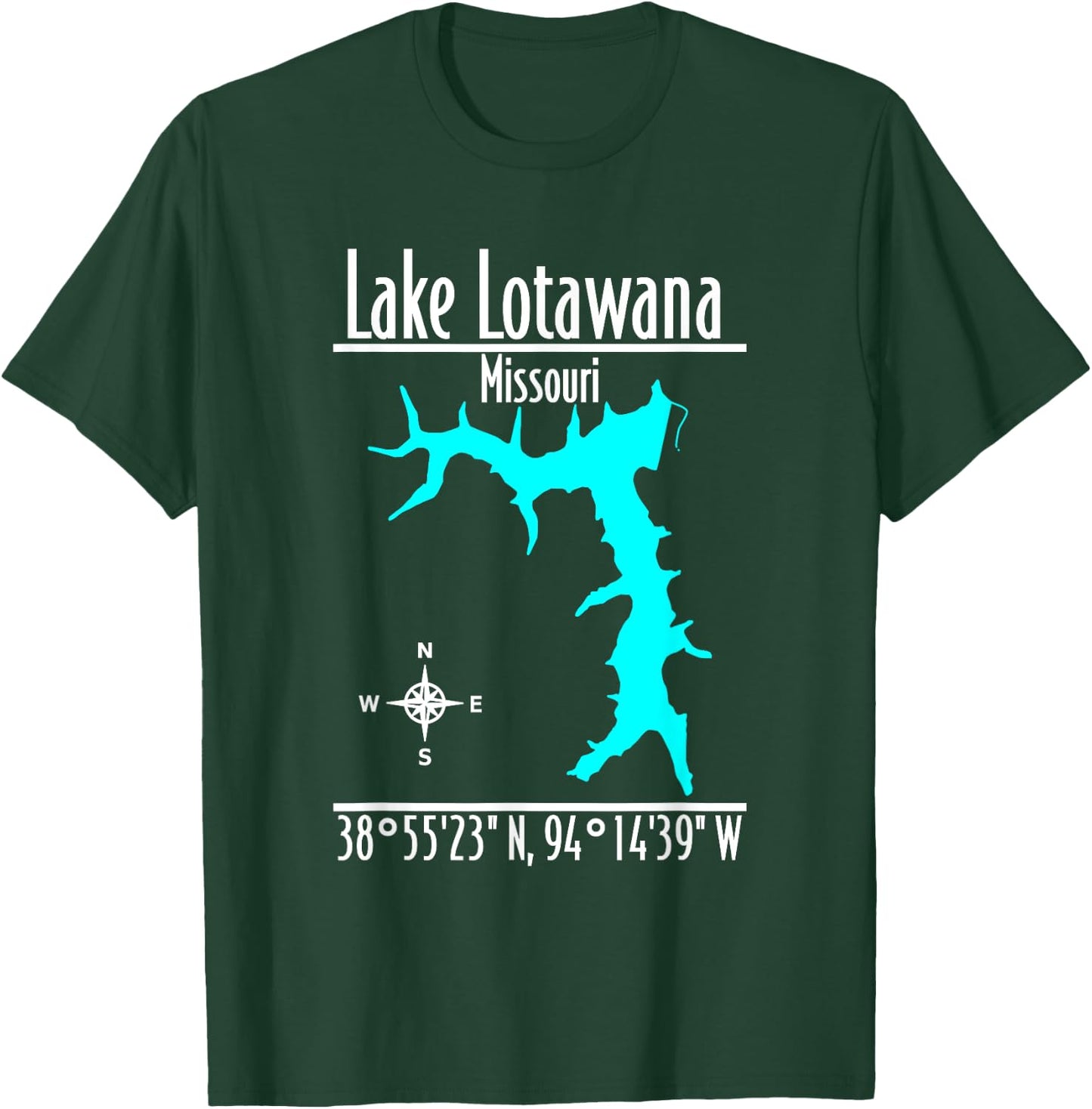 Modern Lake Lotawana, Missouri T-Shirt - T-Shirt | Forest