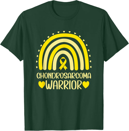 Chondrosarcoma Cancer Warrior Chondrosarcoma Awareness T-Shirt - T-Shirt | Forest