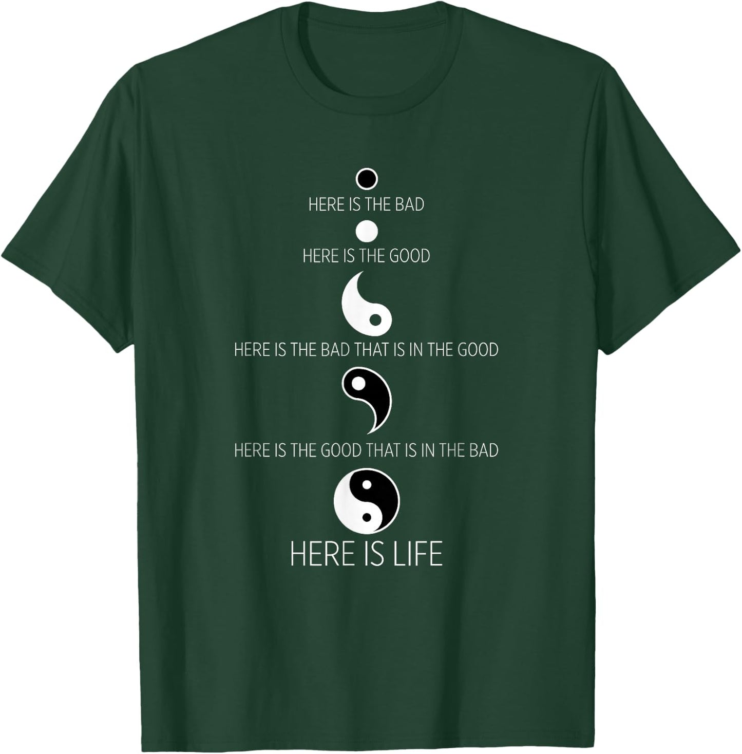 Buddist Life Yin Yang T-Shirt - T-Shirt | Forest