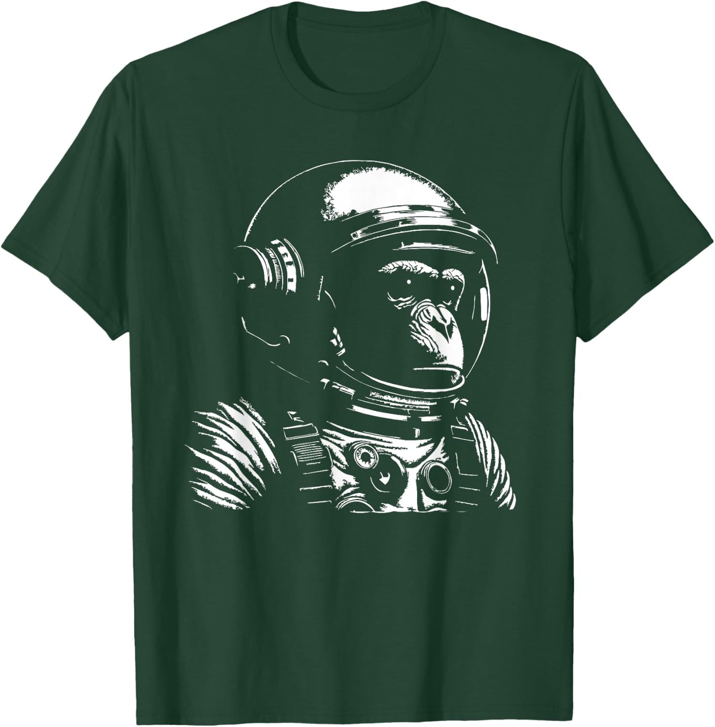 Vintage Space Travel Astronaut Monkey T-Shirt - T-Shirt | Forest