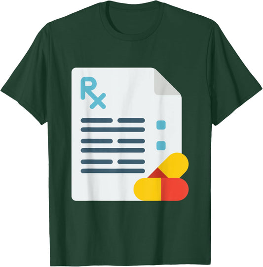 Rx Pharmacy Technician Pharmacist Medicine T-Shirt - T-Shirt | Forest