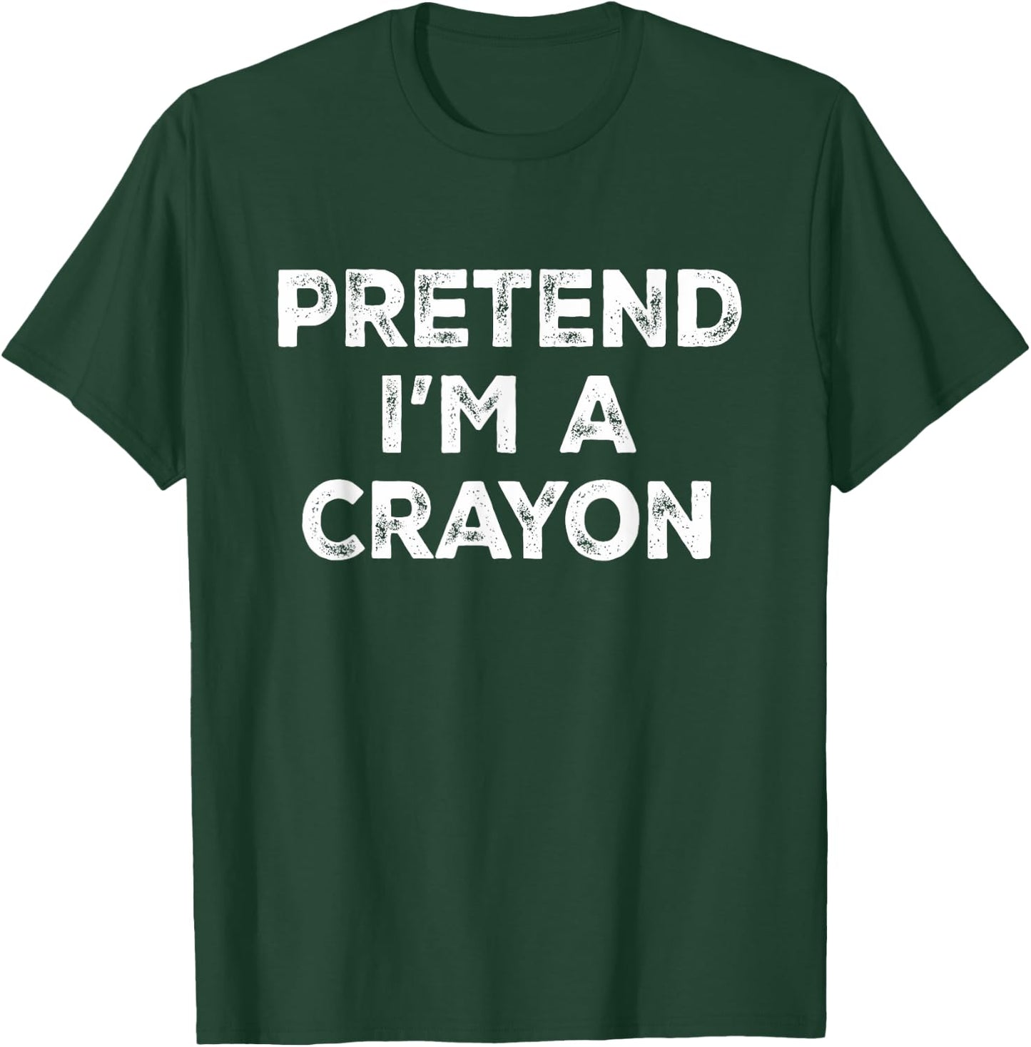 Pretend I'm A Crayon Lazy Halloween Costume T-Shirt - T-Shirt | Forest