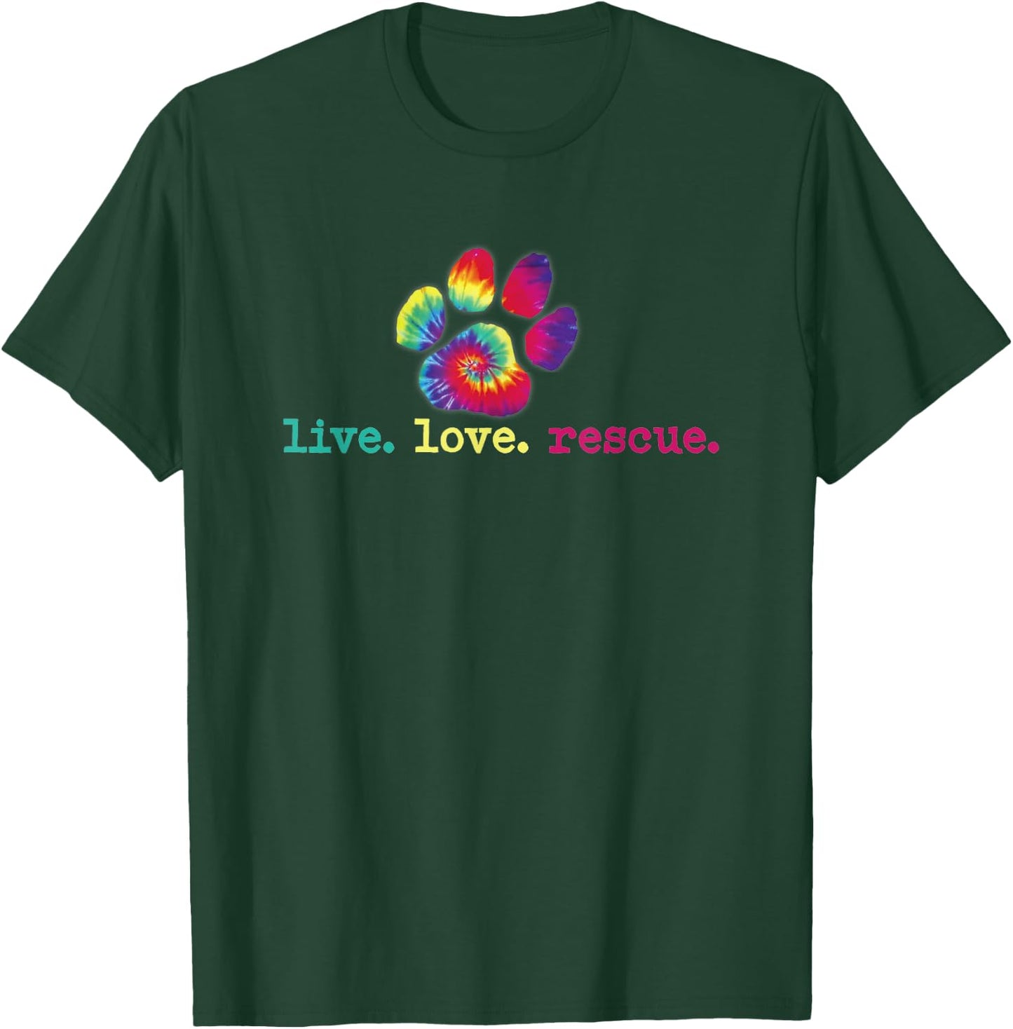 PitBull Mom Pitbull Mama Gift Live Love Rescue Lover Tie Dye T-Shirt - T-Shirt | Forest