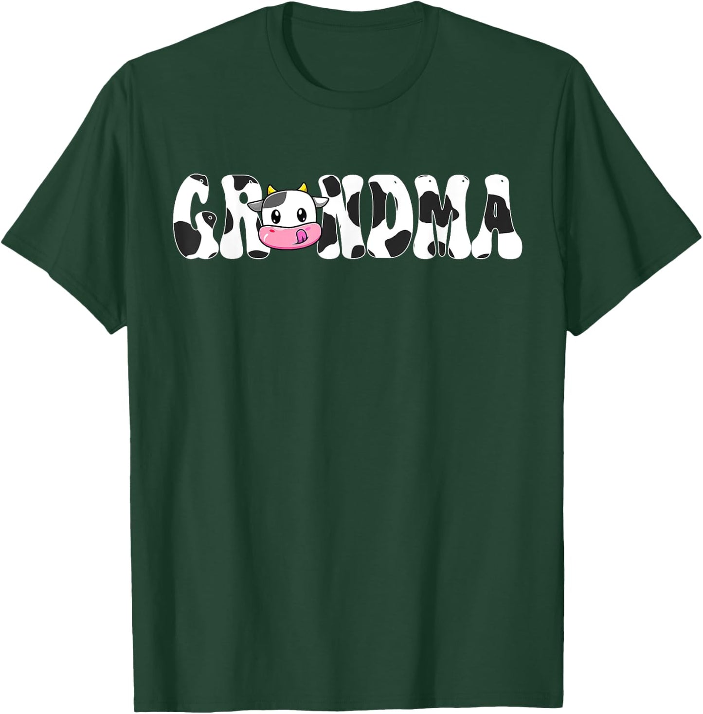 Grandma Of The Birthday Girl Cow Family Matching 1st T-Shirt - T-Shirt | Forest