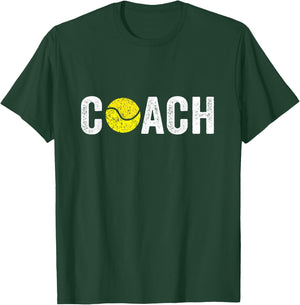 Gifts Tennis Coaches Appreciation Clothing - Tennis Coach T-Shirt - T-Shirt | Forest