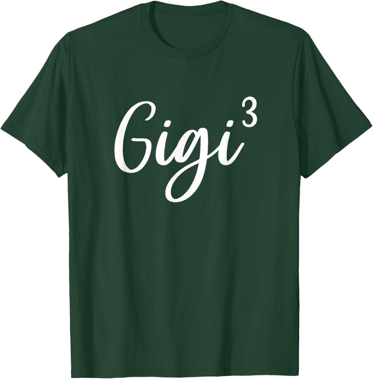 Gigi of 3 Grandma of Three Cute Baby Announcement T-Shirt - T-Shirt | Forest