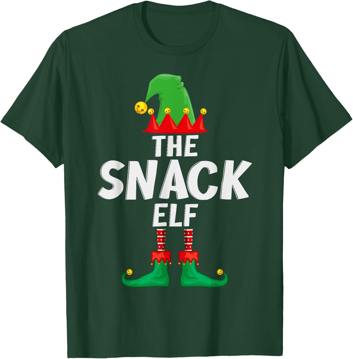 The Snack Elf Matching Family Christmas T-Shirt - T-Shirt | Forest