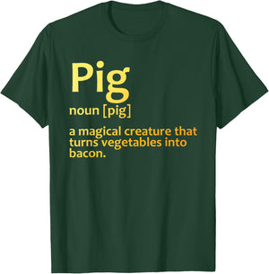 Best Bacon Design Women Kids Pig Food Bacon Lover T-Shirt - T-Shirt | Forest