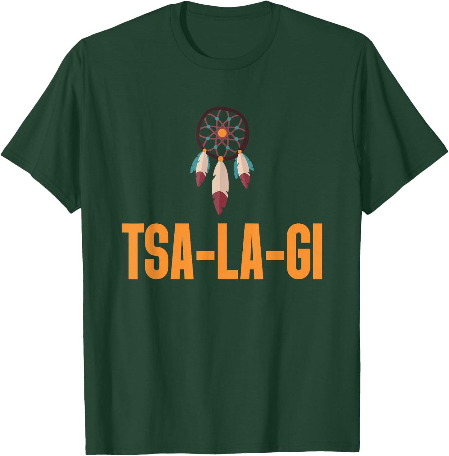 Pride Cherokee Keetoowah Nation Tsi Tsalagi Native American T-Shirt - T-Shirt | Forest