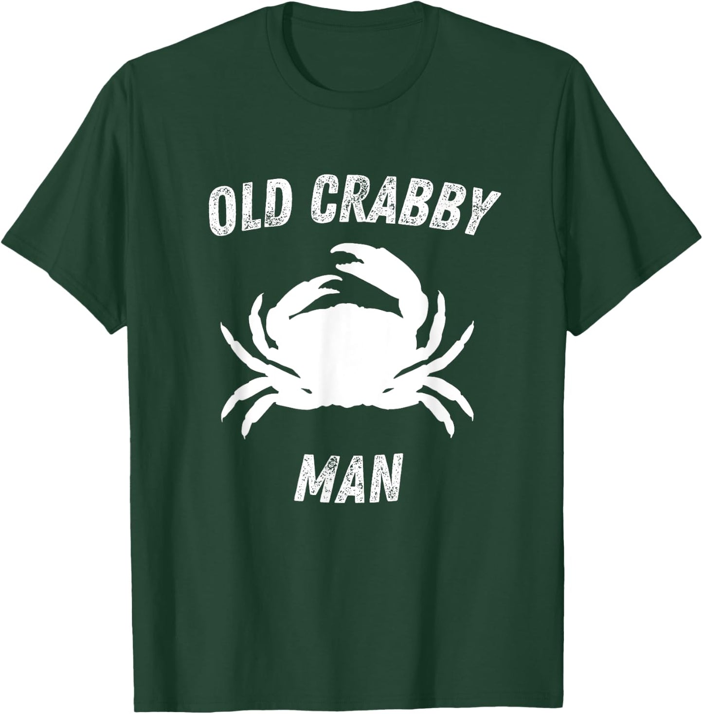 Old Crabby Man Grandpa Funny T-Shirt - T-Shirt | Forest