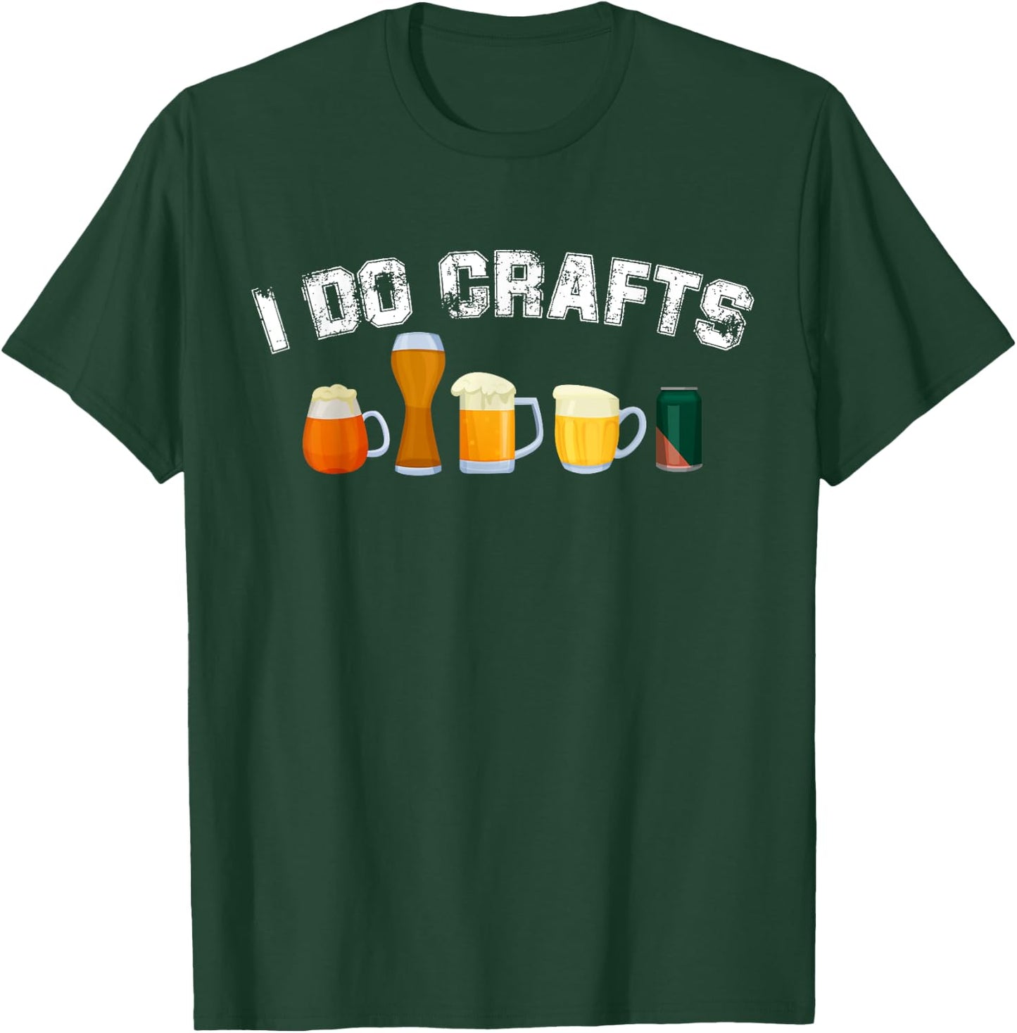 I Do Crafts Home Brew Art Vintage Craft Beer Home Brewers T-Shirt - T-Shirt | Forest