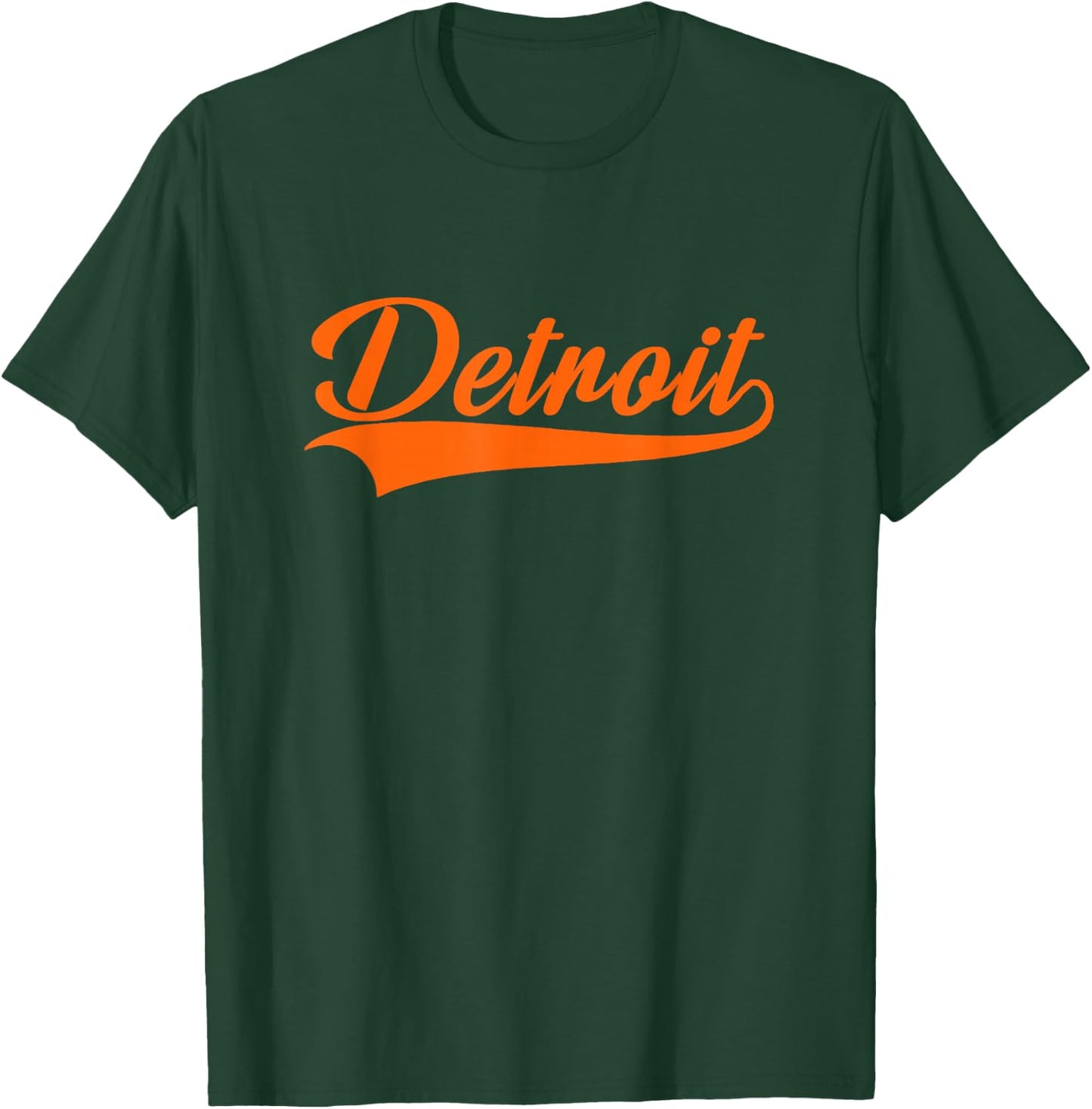 Detroit - Throwback Design - Classic T-Shirt - T-Shirt | Forest