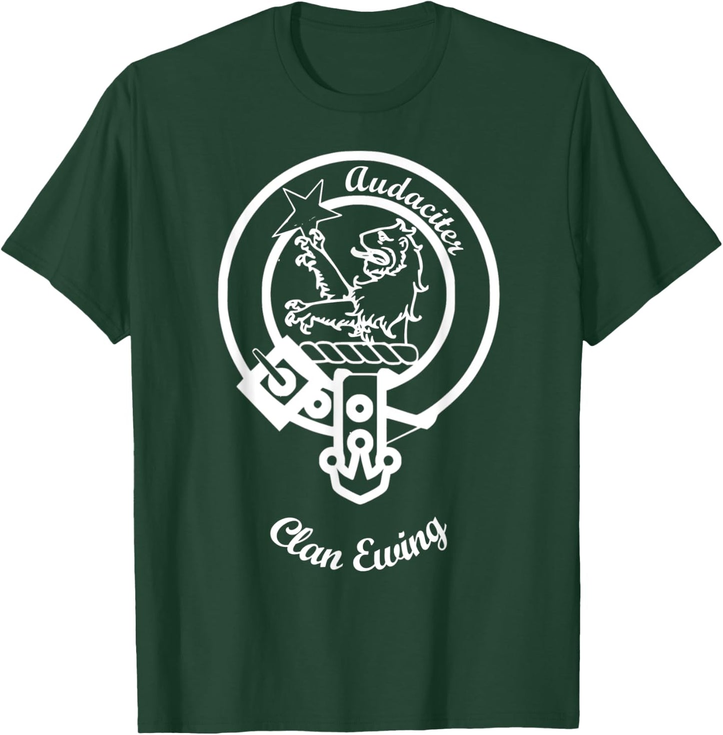 Clan Ewing surname last name Scottish crest T-Shirt - T-Shirt | Forest