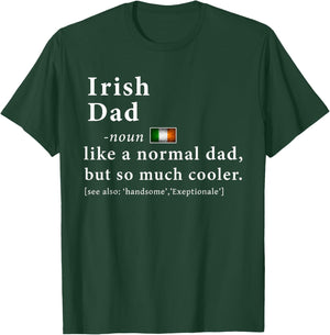 Irish Dad Definition Shirt Fathers Day Gift Flag T-Shirt - T-Shirt | Forest